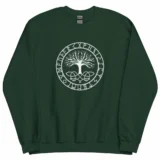 unisex-crew-neck-sweatshirt-forest-green-front-672b9c2014ab3