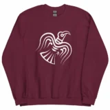 unisex-crew-neck-sweatshirt-maroon-front-672b8b1520ebf