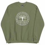 unisex-crew-neck-sweatshirt-military-green-front-672b9c201a061