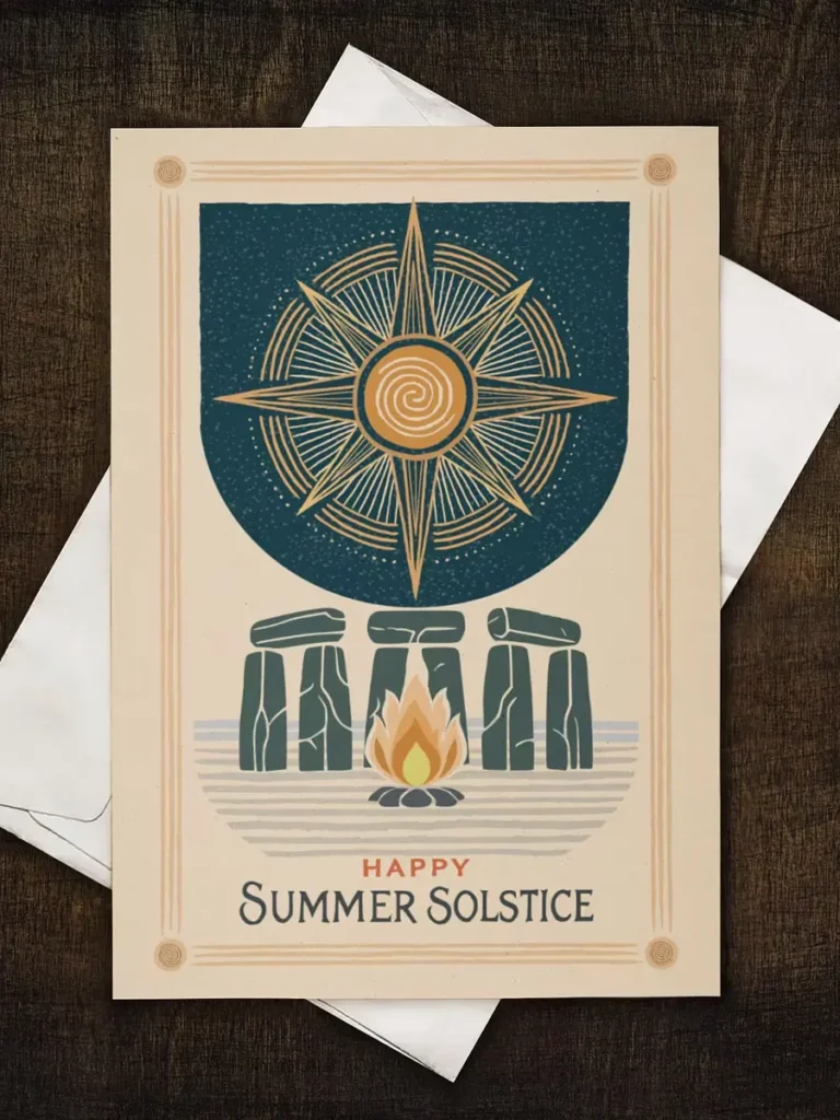 Celtic Summer Solstice Card
