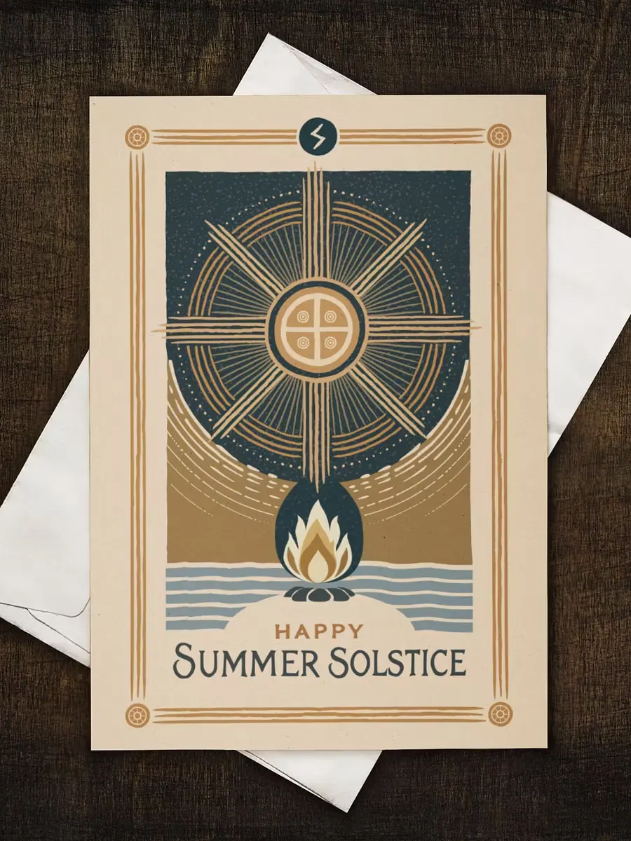 Norse Midsummer Greeting Card